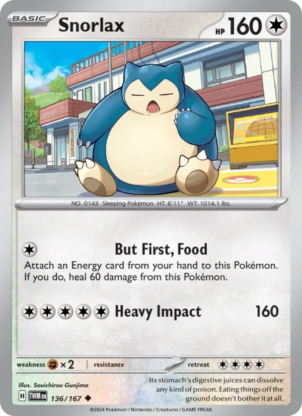 Snorlax — Twilight Masquerade 136/167