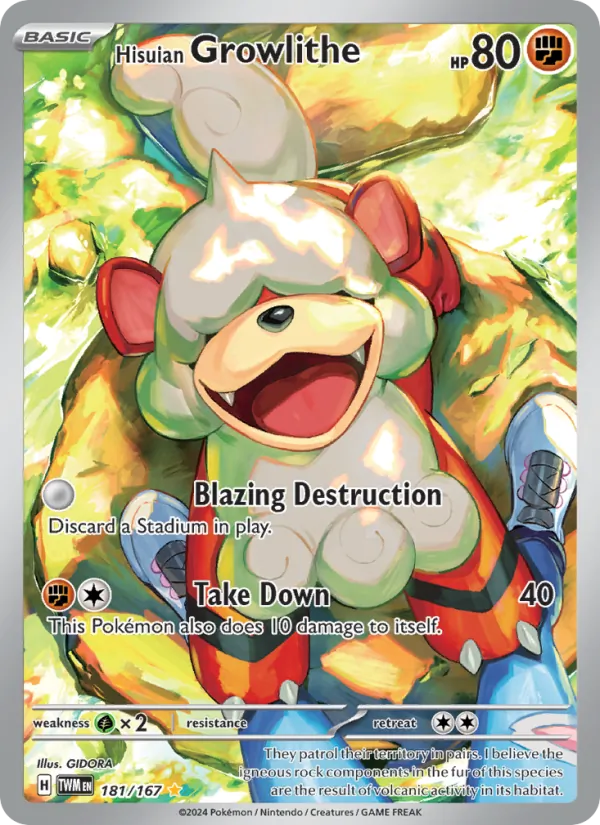 Hisuian Growlithe — Twilight Masquerade 181/167