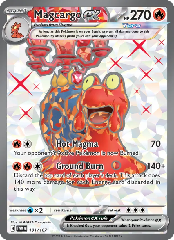 Magcargo ex — Twilight Masquerade 191/167