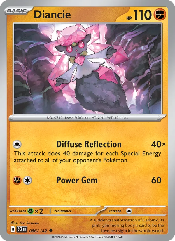 Diancie — Stellar Crown 086/142