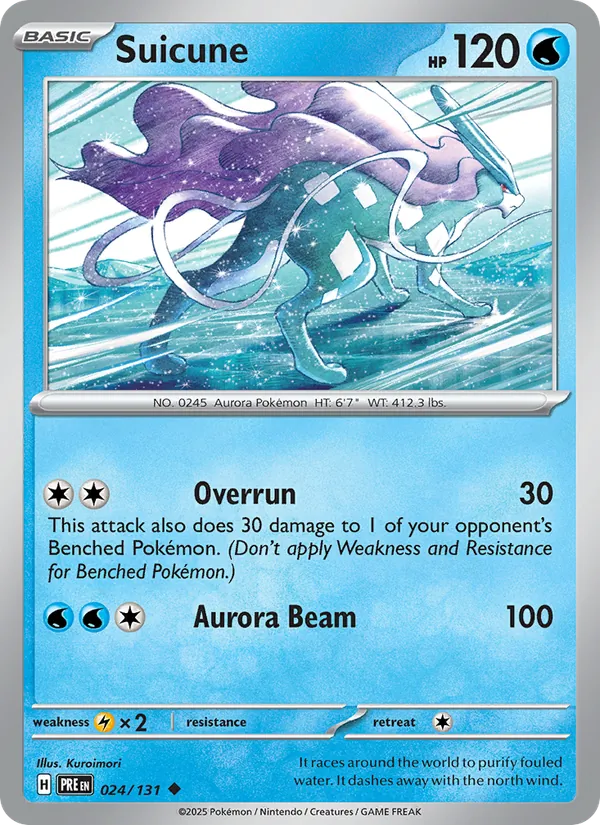 Suicune — Évolutions Prismatiques 024/131