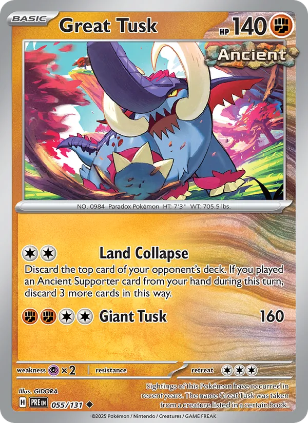 Great Tusk — Prismatic Evolutions 055/131