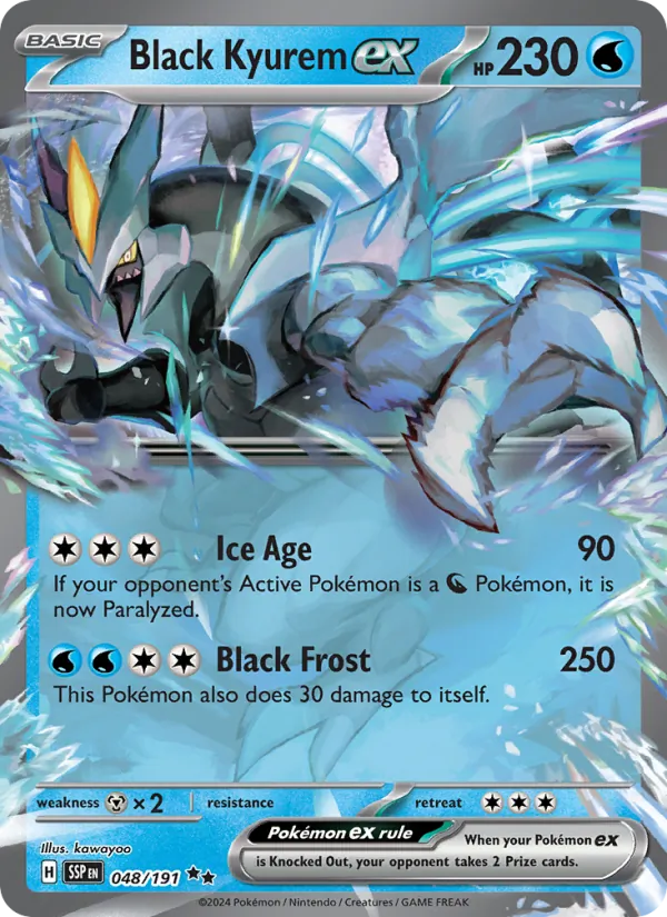 Black Kyurem ex — Surging Sparks 048/191