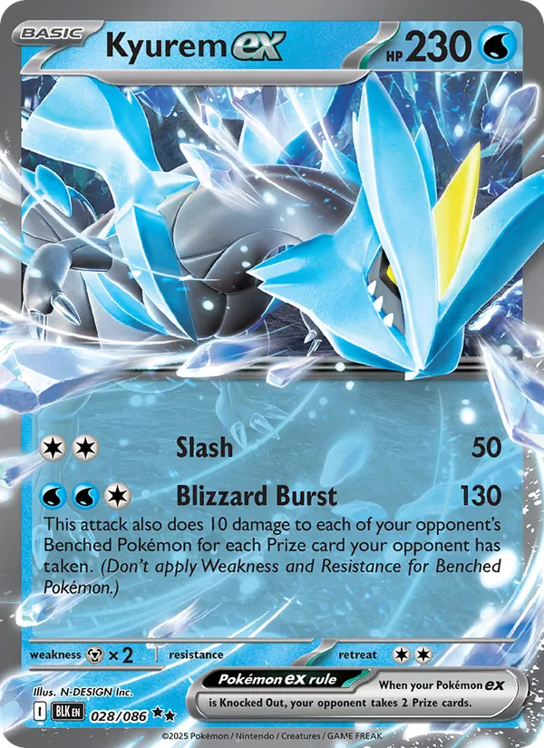 Kyurem ex — Black Bolt 028/86