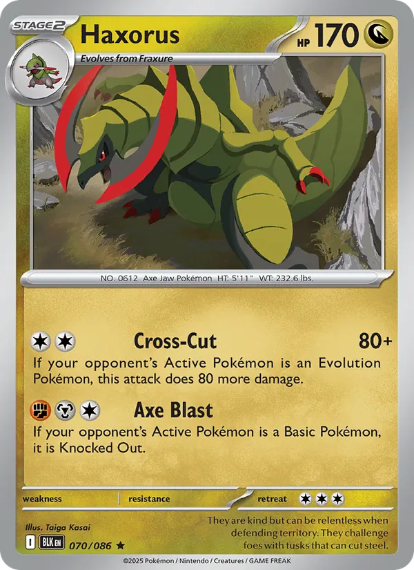 Haxorus — Black Bolt 070/86