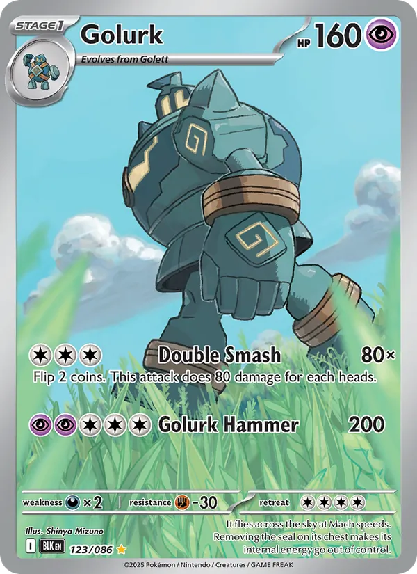 Golurk — Black Bolt 123/86