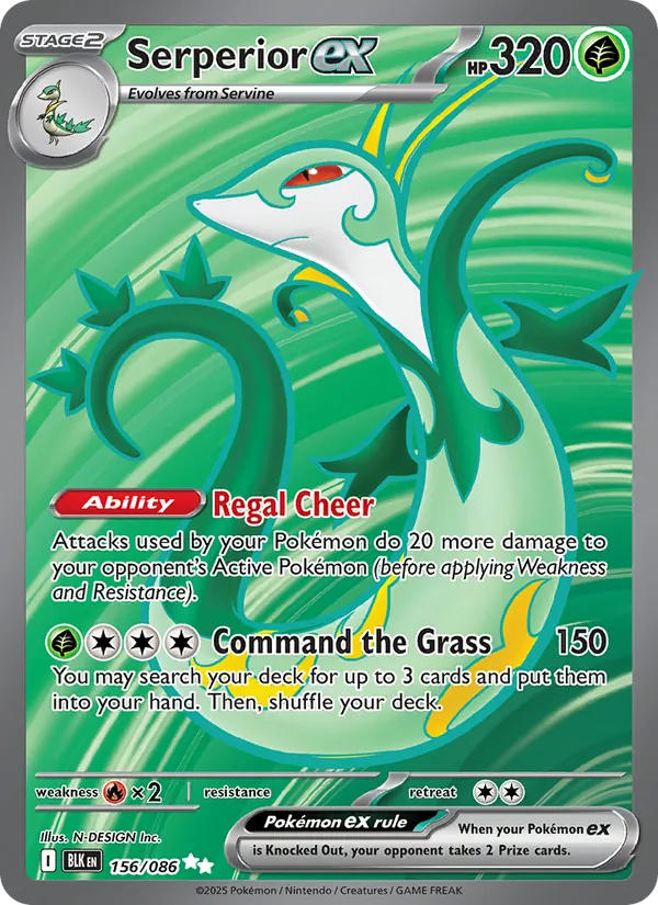 Serperior ex — Black Bolt 156/86