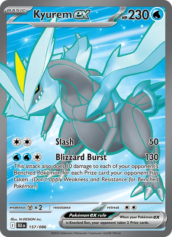 Kyurem ex — Black Bolt 157/86