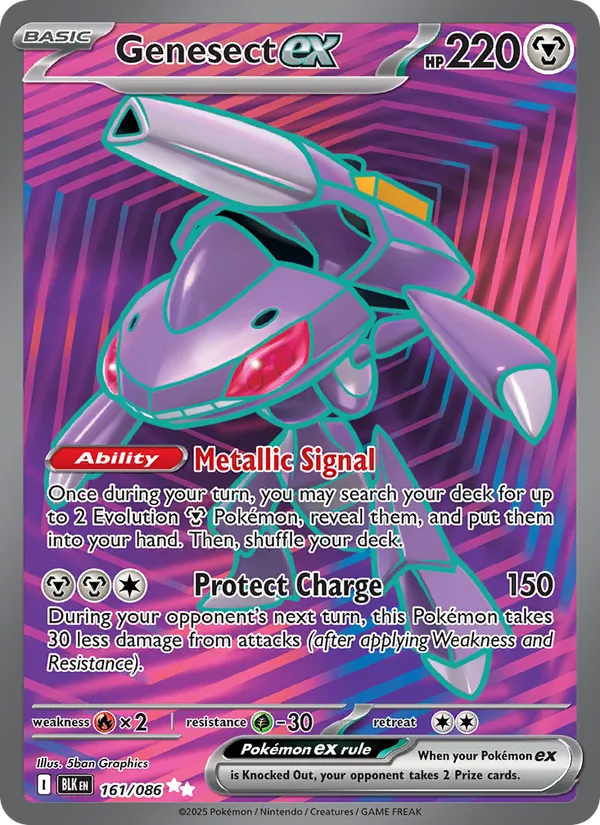 Genesect ex — Black Bolt 161/86