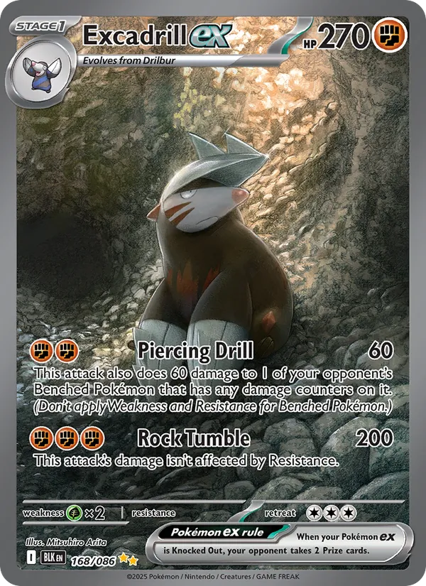 Excadrill ex — Black Bolt 168/86