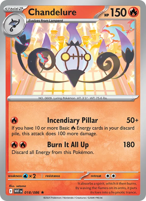 Chandelure — White Flare 018/86