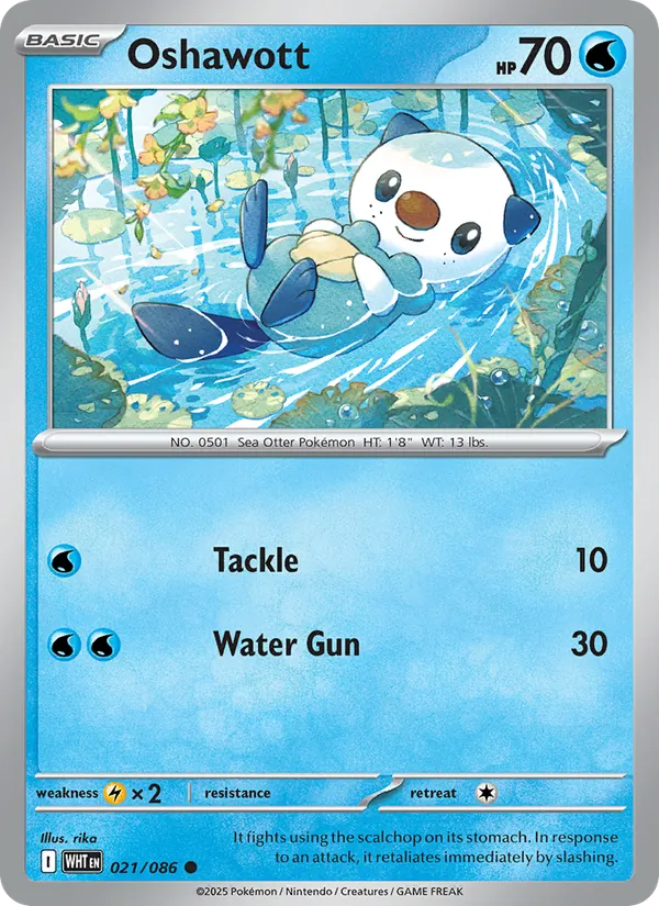 Oshawott — White Flare 021/86