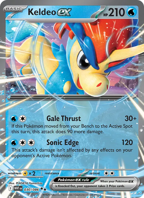 Keldeo ex — White Flare 030/86