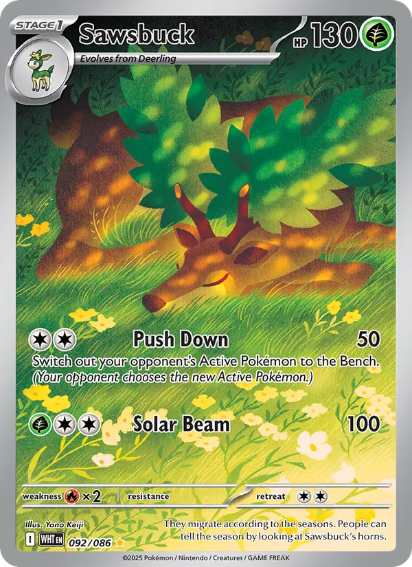 Sawsbuck — White Flare 092/86