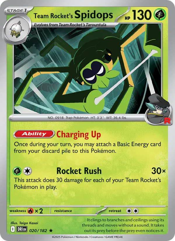 Team Rocket's Spidops — Destined Rivals 020/182