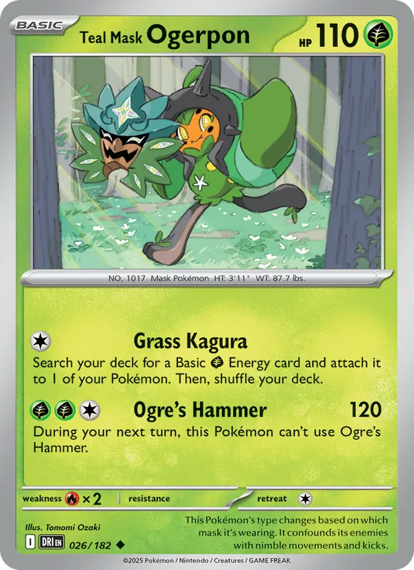Ogerpon Masque Turquoise — Rivalités Destinées 026/182
