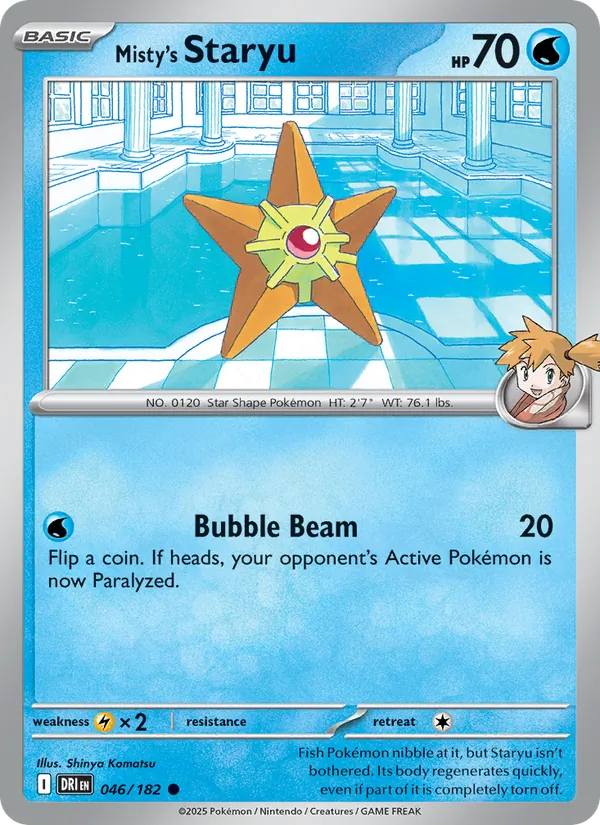 Misty's Staryu — Destined Rivals 046/182