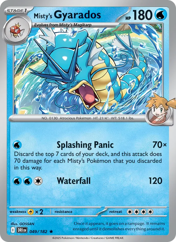 Misty's Gyarados — Destined Rivals 049/182
