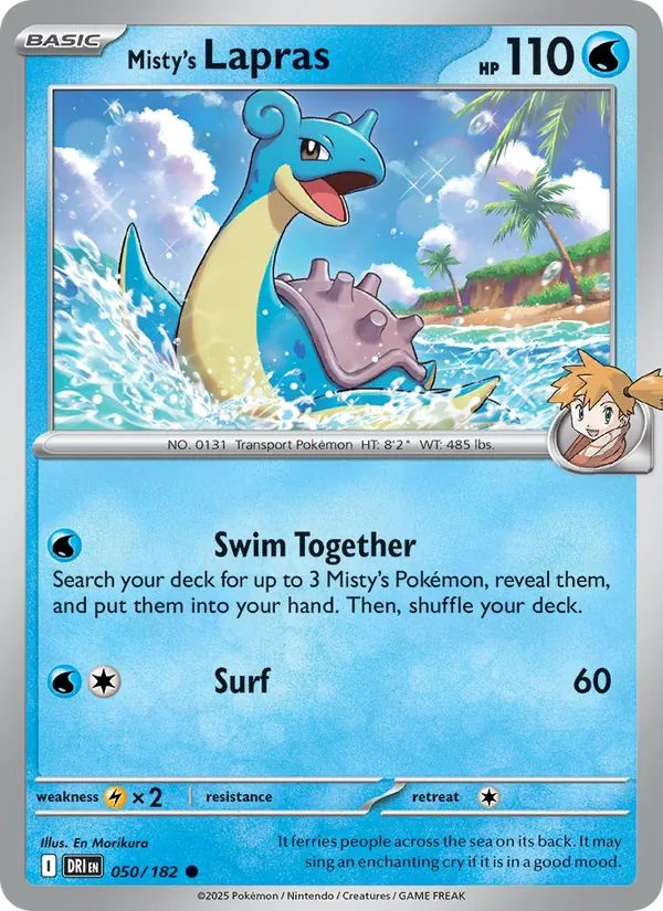 Misty's Lapras — Destined Rivals 050/182