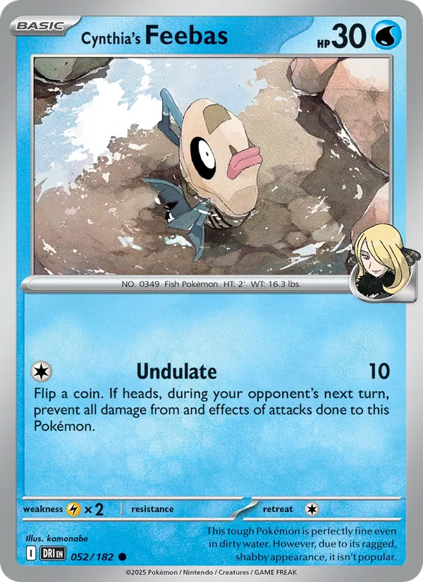 Cynthia's Feebas — Destined Rivals 052/182