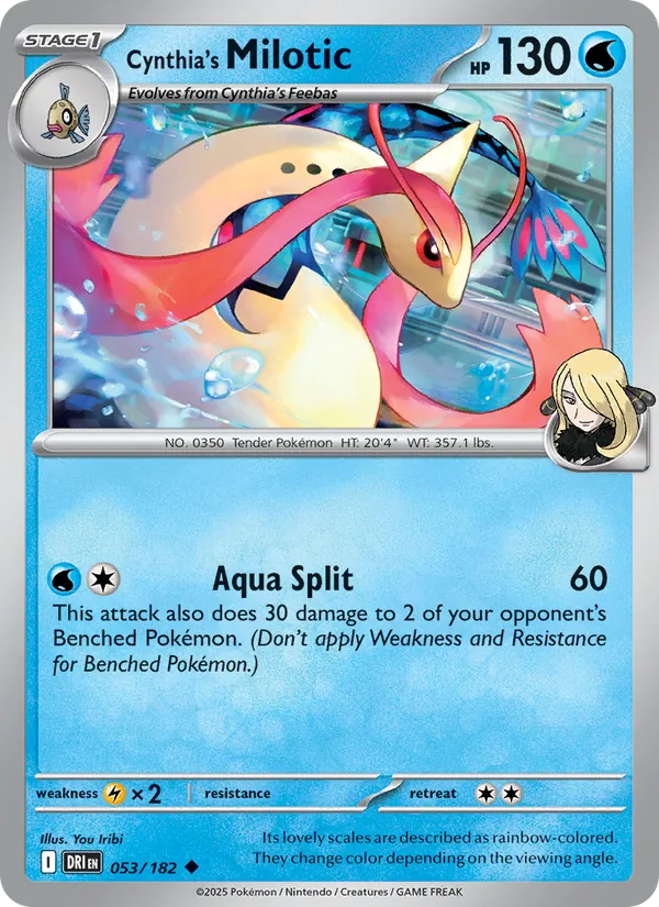 Cynthia's Milotic — Destined Rivals 053/182