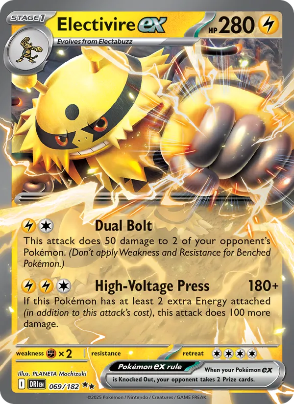 Electivire ex — Destined Rivals 069/182