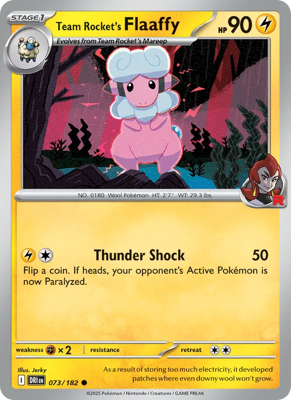Team Rocket's Flaaffy — Destined Rivals 073/182
