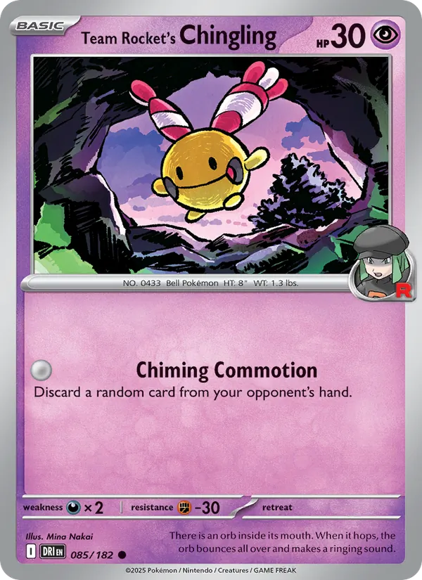 Team Rocket's Chingling — Destined Rivals 085/182