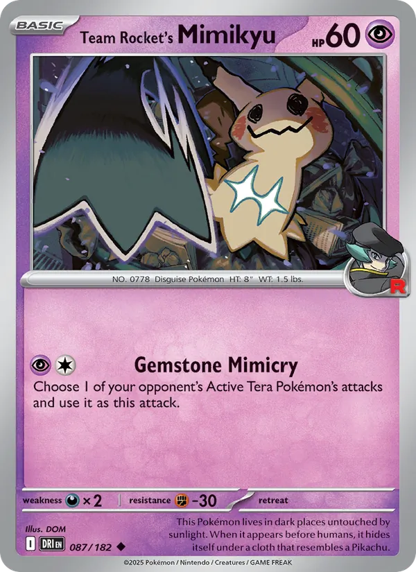 Team Rocket's Mimikyu — Destined Rivals 087/182