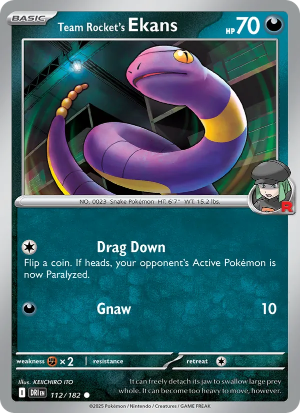 Team Rocket's Ekans — Destined Rivals 112/182