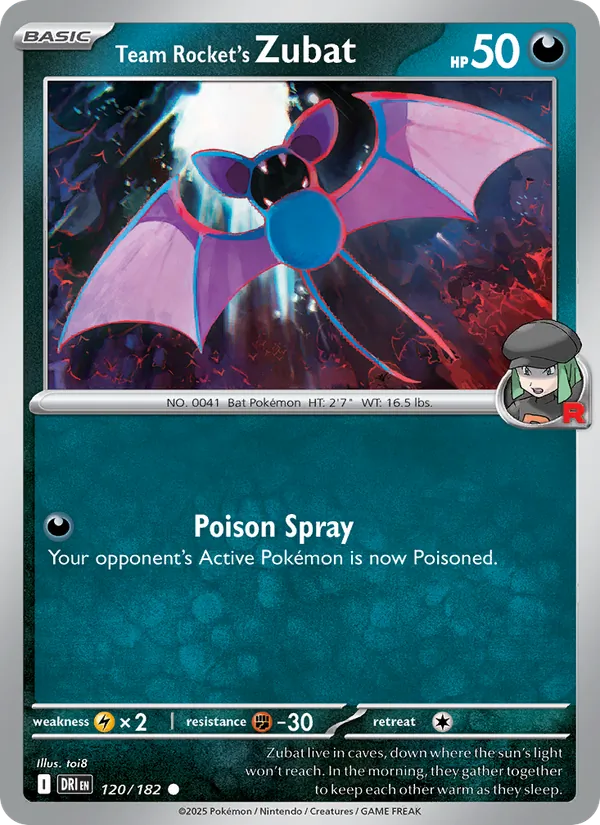 Team Rocket's Zubat — Destined Rivals 120/182