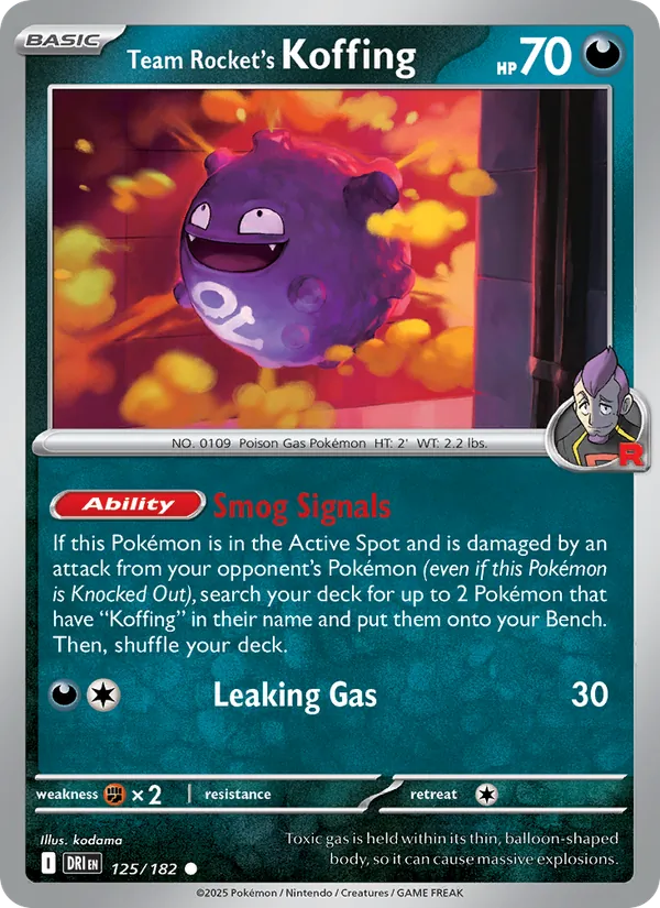 Team Rocket's Koffing — Destined Rivals 125/182