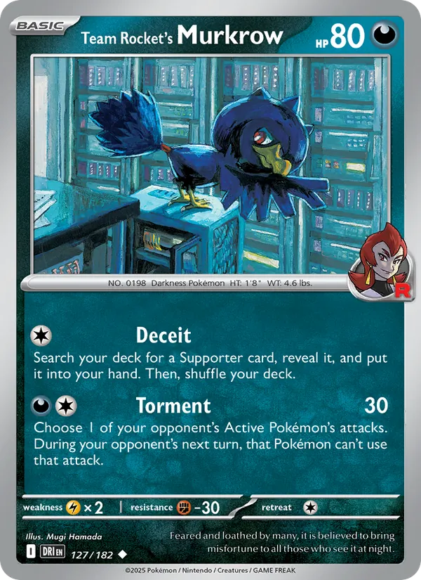 Team Rocket's Murkrow — Destined Rivals 127/182