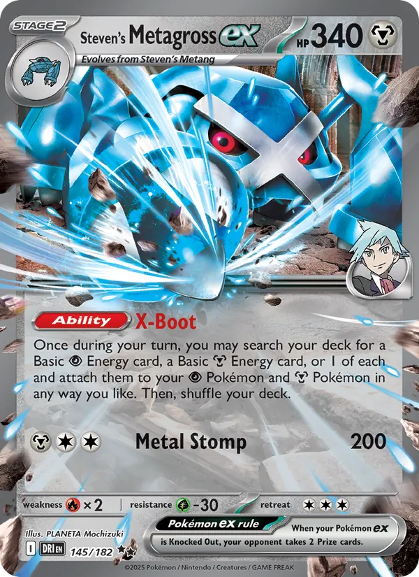 Steven's Metagross ex — Destined Rivals 145/182
