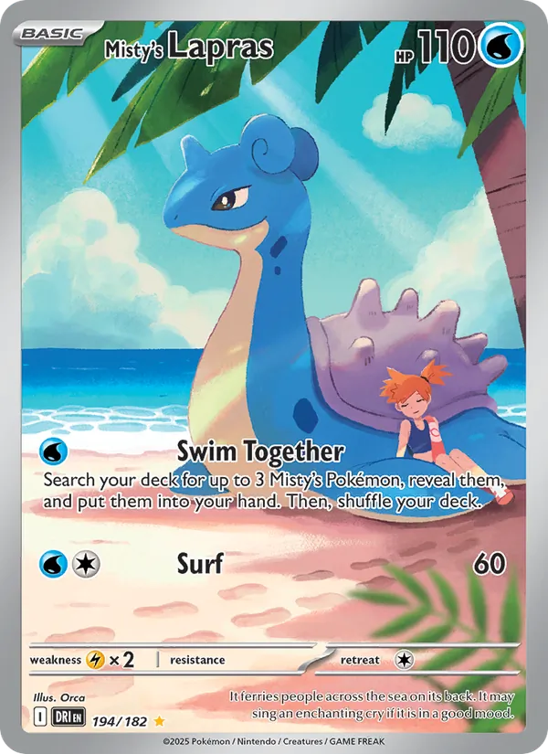 Misty's Lapras — Destined Rivals 194/182