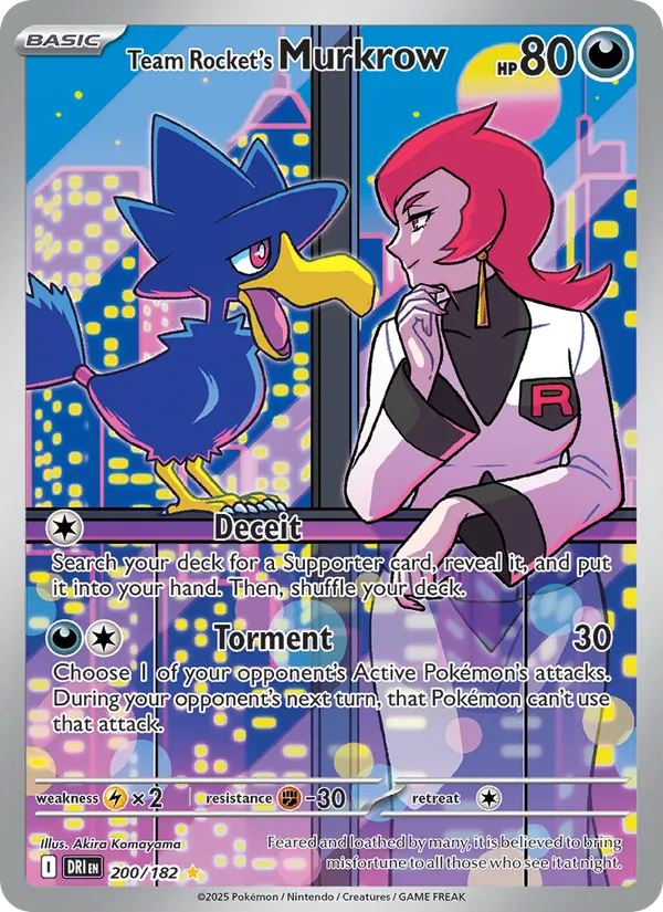 Team Rocket's Murkrow — Destined Rivals 200/182