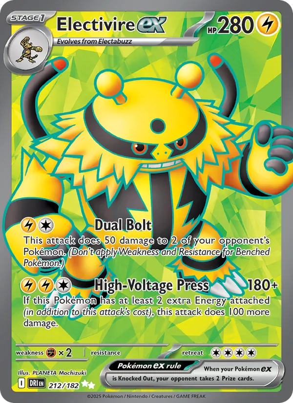 Electivire ex — Destined Rivals 212/182