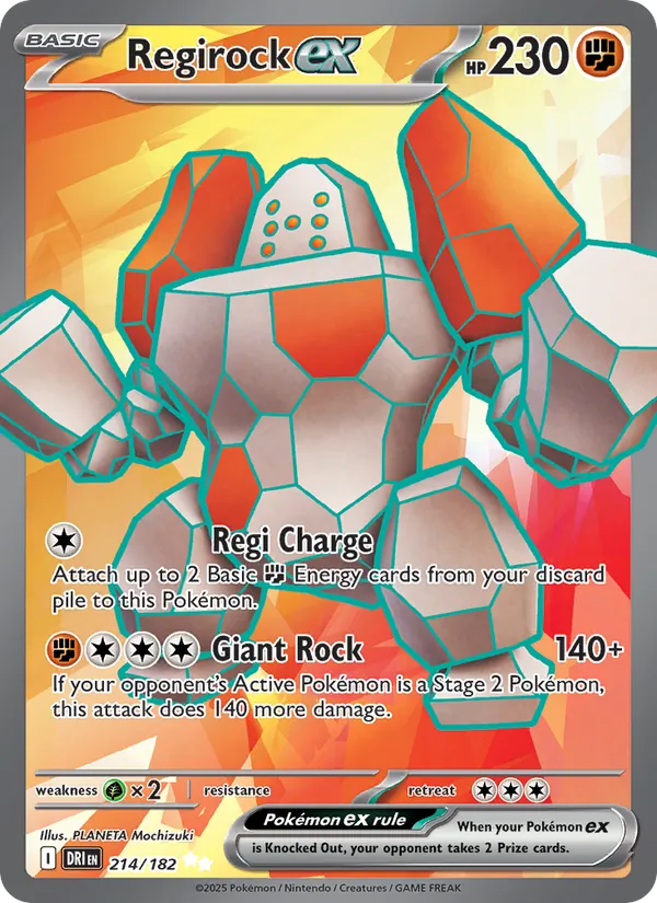 Regirock-ex — Rivalités Destinées 214/182