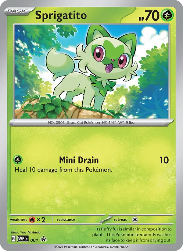 Sprigatito — SVP Black Star Promos 001/225