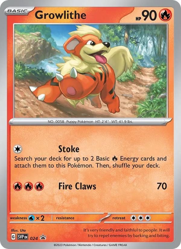 Growlithe — SVP Black Star Promos 024/225