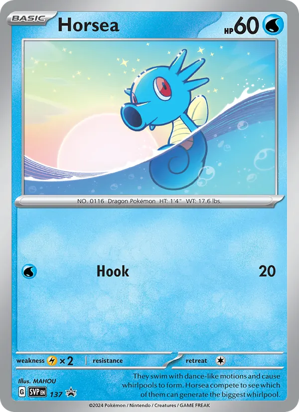 Horsea — SVP Black Star Promos 137/225