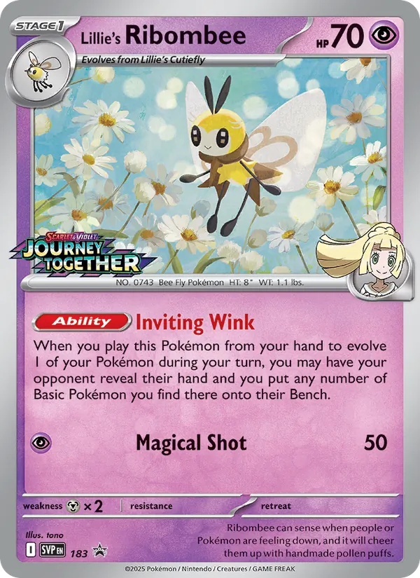 Lillie's Ribombee — SVP Black Star Promos 183/225