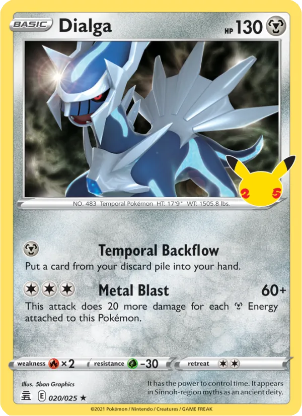 Dialga — Célébrations 20/25