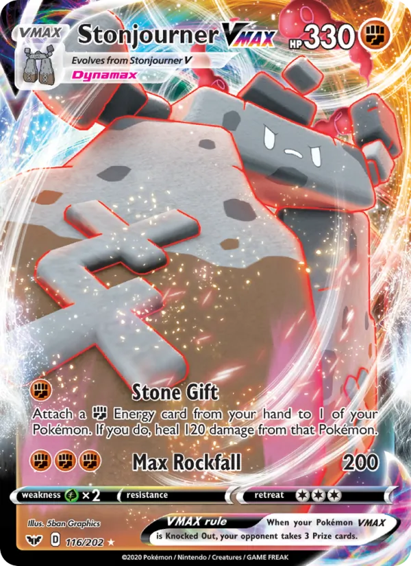 Stonjourner VMAX — Sword & Shield 116/202