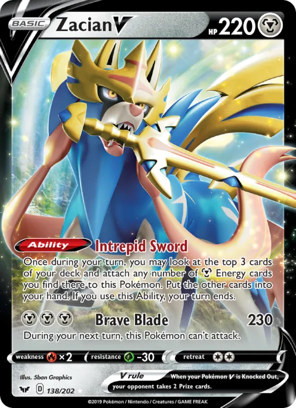 Zacian V — Épée et Bouclier 138/202