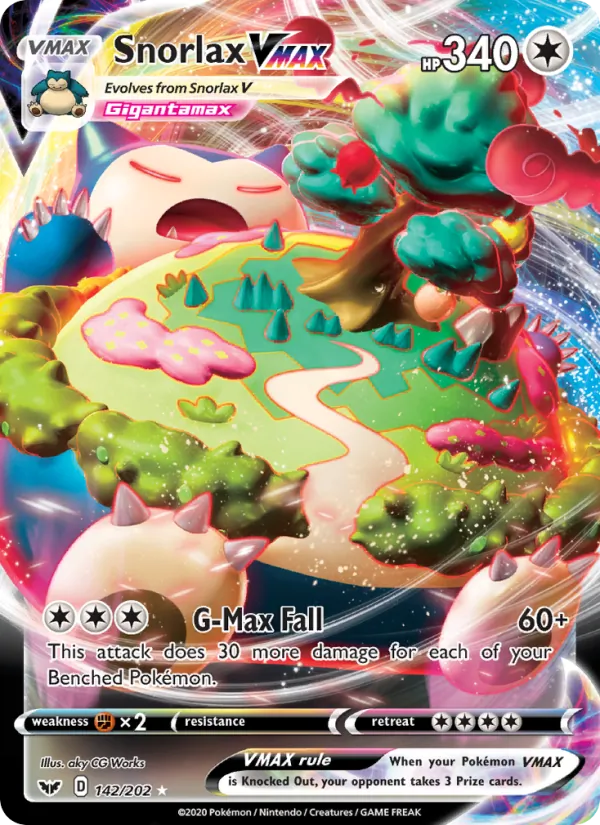 Snorlax VMAX — Sword & Shield 142/202