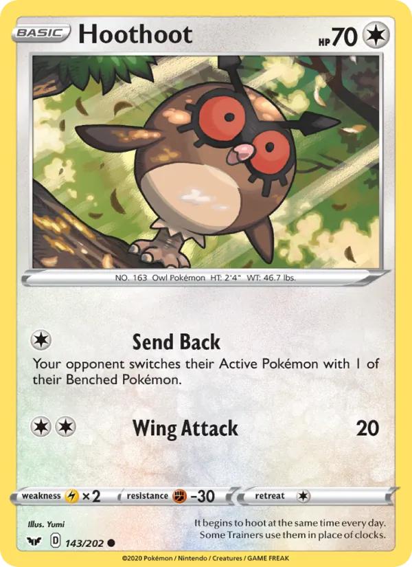 Hoothoot — Sword & Shield 143/202