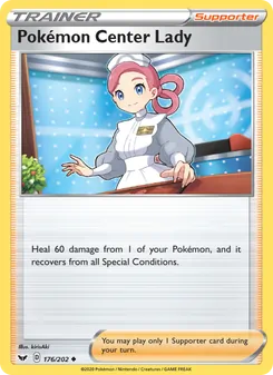 Dame du Centre Pokémon