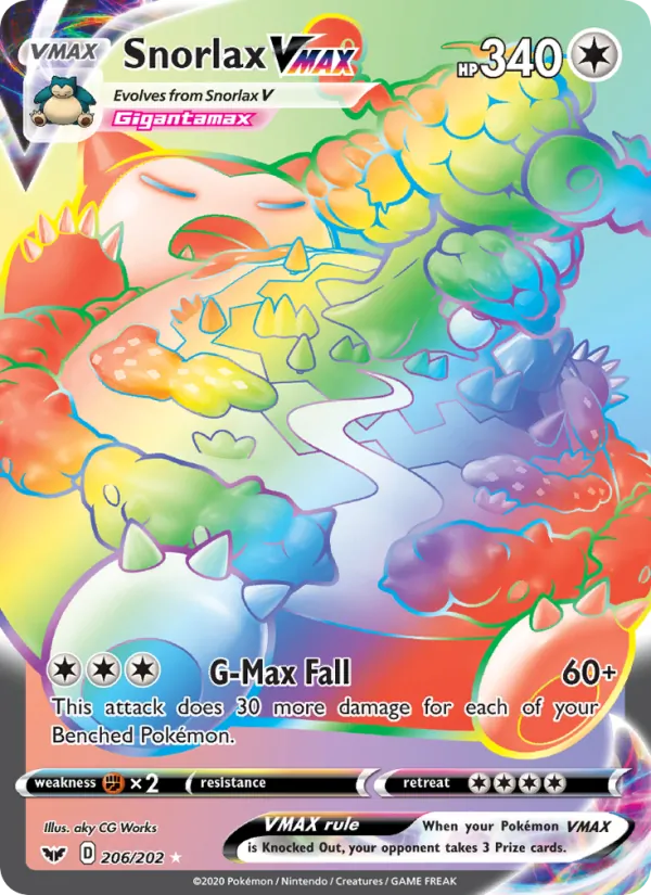 Snorlax VMAX — Sword & Shield 206/202