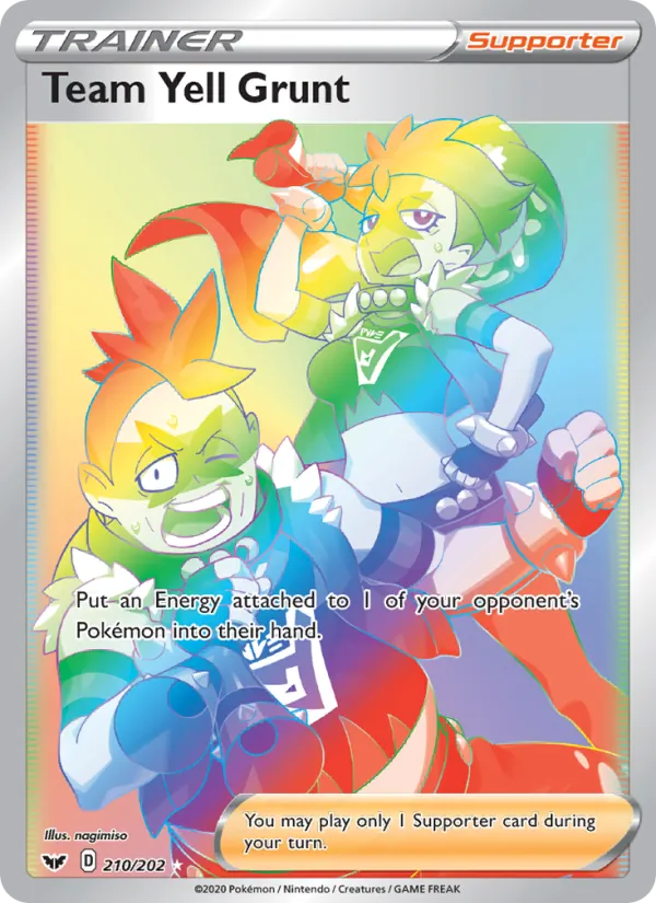 Team Yell Grunt — Sword & Shield 210/202